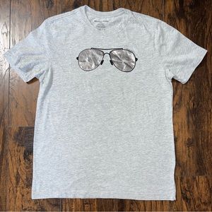 Men’s Michael Kors Gray Aviator Glasses T-Shirt